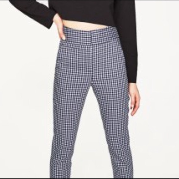 Zara Gingham Pants - Picture 2 of 2